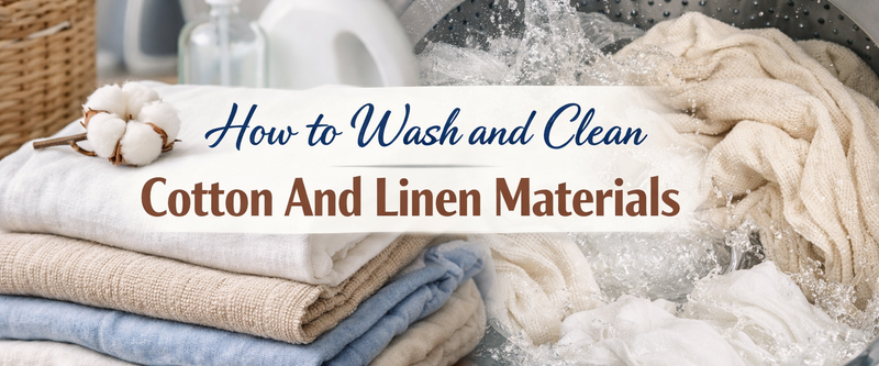 How to Wash and Clean Cotton And Linen Materials