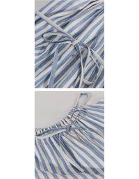 Off Shoulder Halter Neck Summer French Linen Dress