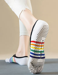 Five Finger Socks Women Non Slip Cross Strap Yoga Socks