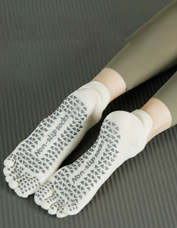 Anti-Slip Five Toe Yoga Socks for Women – Barefoot Grip Workout Socks