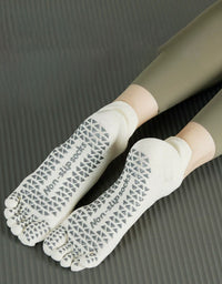 Anti-Slip Five Toe Yoga Socks for Women – Barefoot Grip Workout Socks