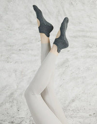 Women’s non-slip toe socks side view standing pose