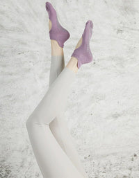 Purple Women’s Non-Slip Toe Yoga Socks – Breathable Grip Pilates Socks