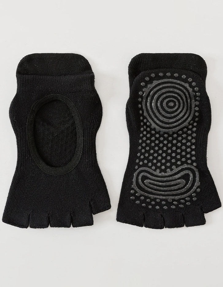 Comfortable cotton yoga socks open toe style