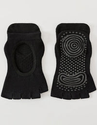Comfortable cotton yoga socks open toe style