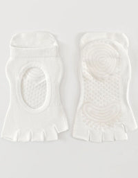 Breathable five toe yoga socks women pink color