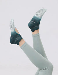 Green Grip Toe Socks Women Non Slip Pilates Barre Yoga