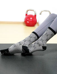 Non Slip Five Finger Yoga Socks Women Pilates Ankle
