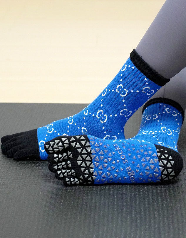 Non Slip Five Finger Yoga Socks Women Pilates Grip