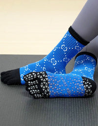 Non Slip Five Finger Yoga Socks Women Pilates Grip