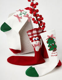 3 Pairs Long Tube Christmas Socks for Women