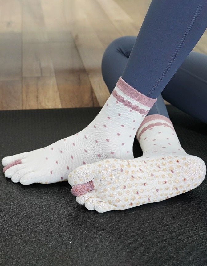 Women’s Grip Toe Socks Non Slip Yoga Pilates Socks