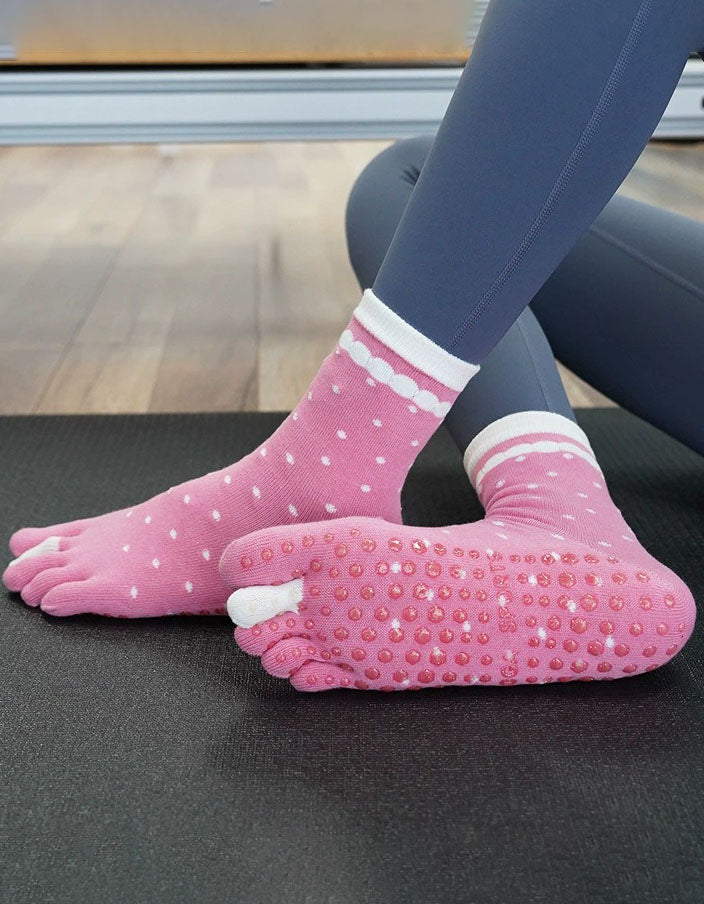 Women’s Non Slip Yoga Socks Five Toe Grip Pilates