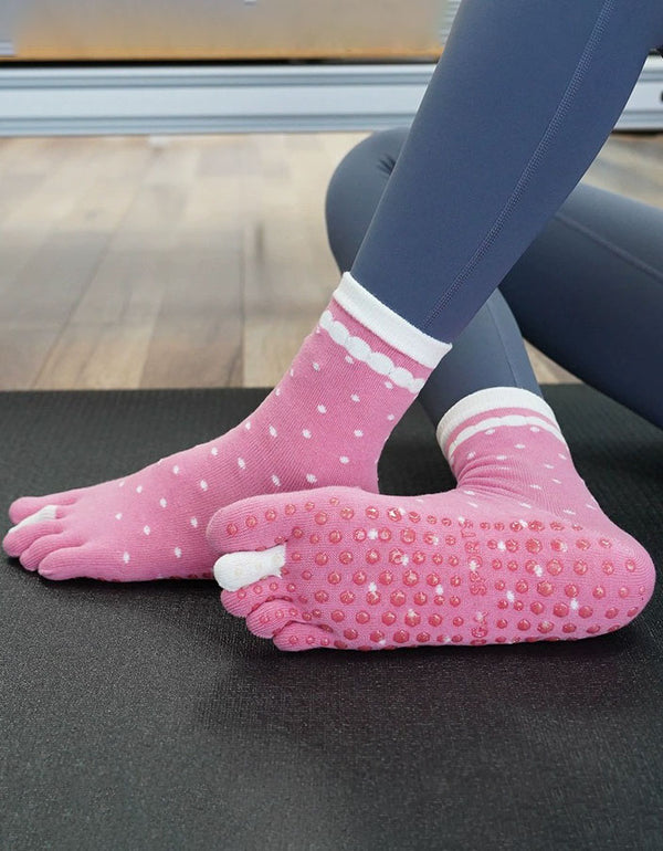 Women’s Non Slip Yoga Socks Five Toe Grip Pilates