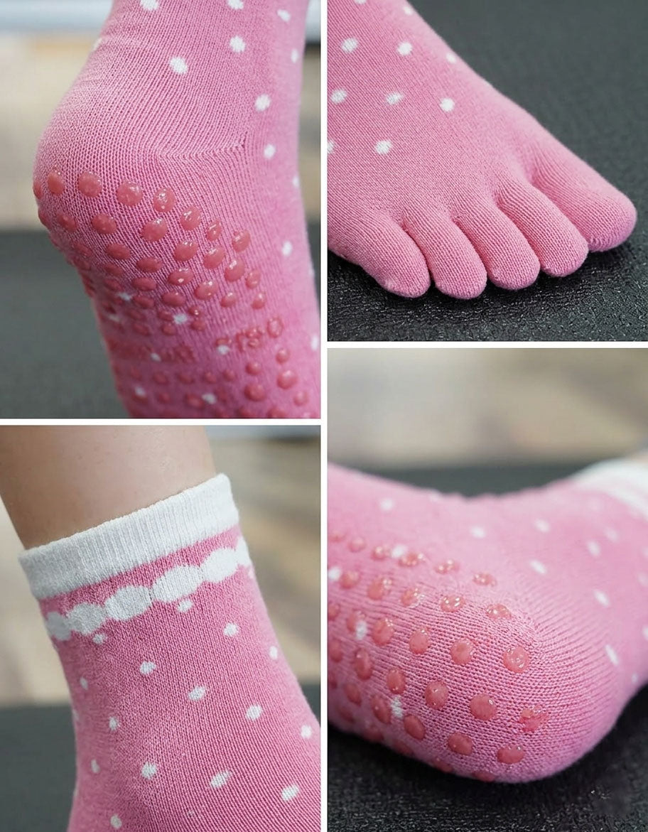 Non Slip Five Toe Socks Yoga Barre Workout Women