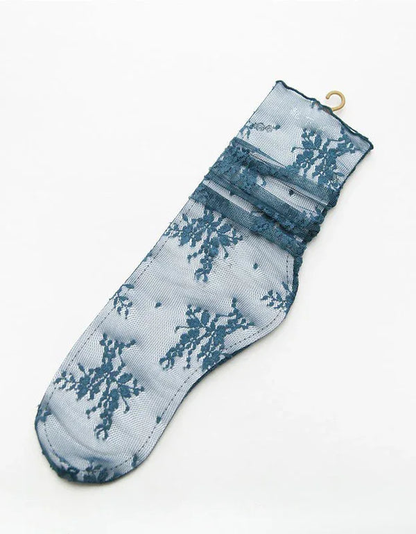 4 Pairs Vintage Women's Lace Socks - Islinen