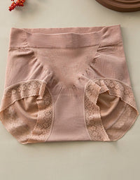 Women Full Coverage Lace Panties Soft Cotton Blend