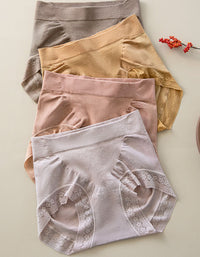 Soft Cotton Lace Briefs for Women High Waist Style