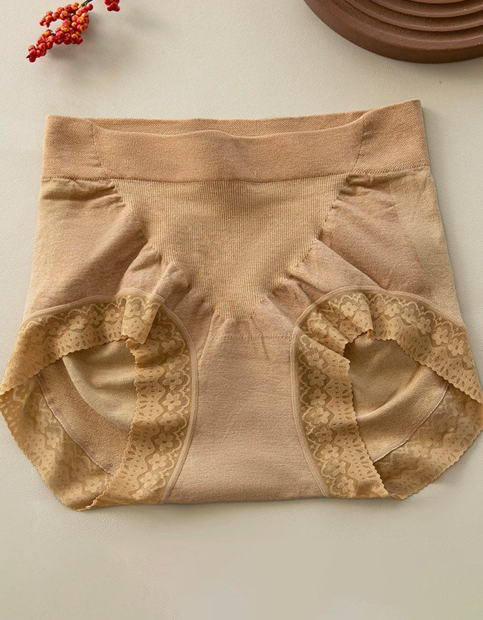 Women Everyday Cotton Underwear with Lace Detail