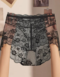 exy Lace Boyshort Panties for Women – Comfortable Seamless Floral Briefs