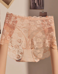 Seamless Lace Boyshort Underwear for Women – Soft Feminine Floral Design