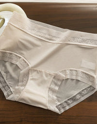 Pastel Soft Cotton Underwear for Women – Lace Detail