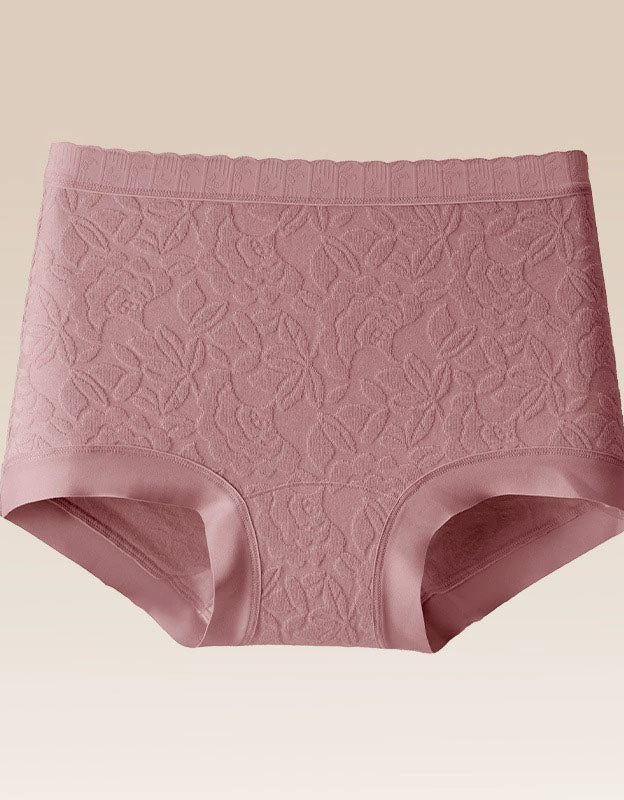 Women Breathable Seamless Mid Rise Lace Underwear