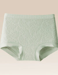 Soft breathable floral jacquard women underwear