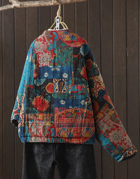 Autumn Handcrafted Patchwork Vintage Cardigan Coat - Islinen
