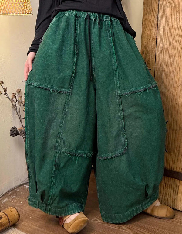 Autumn Retro Loose Denim Harem Pants