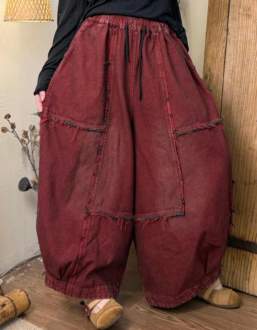 Autumn Retro Loose Denim Harem Pants