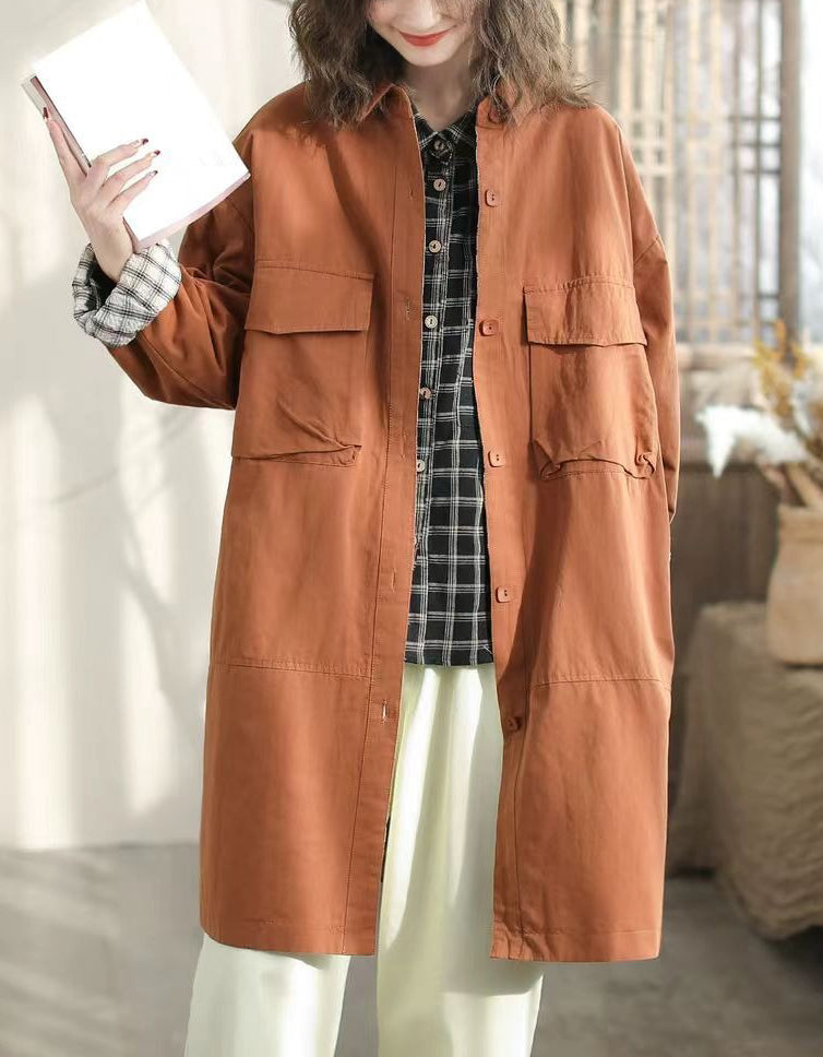 Autumn Women Long Oversized Casual Utility Jacket