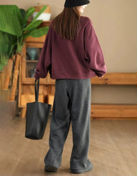 Autumn Women Plus Size Comfy Casual Cotton Jacket