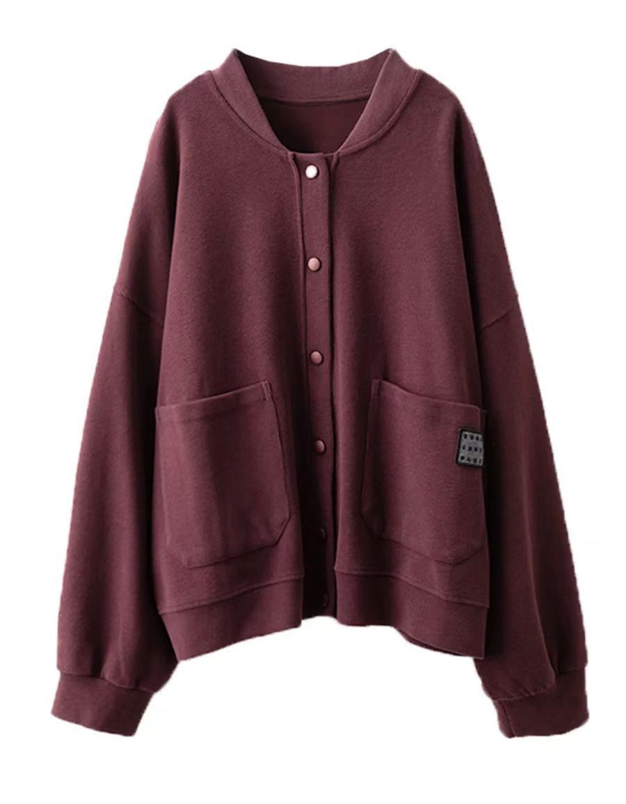 Autumn Women Plus Size Comfy Casual Cotton Jacket