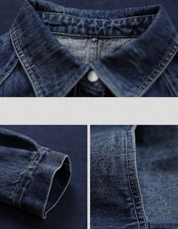 Autumn Women Vintage Loose Fit Button-Up Denim Jacket