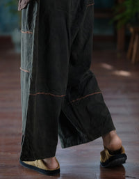 Autumn Women’s Vintage Loose Wide Leg Cotton Pants