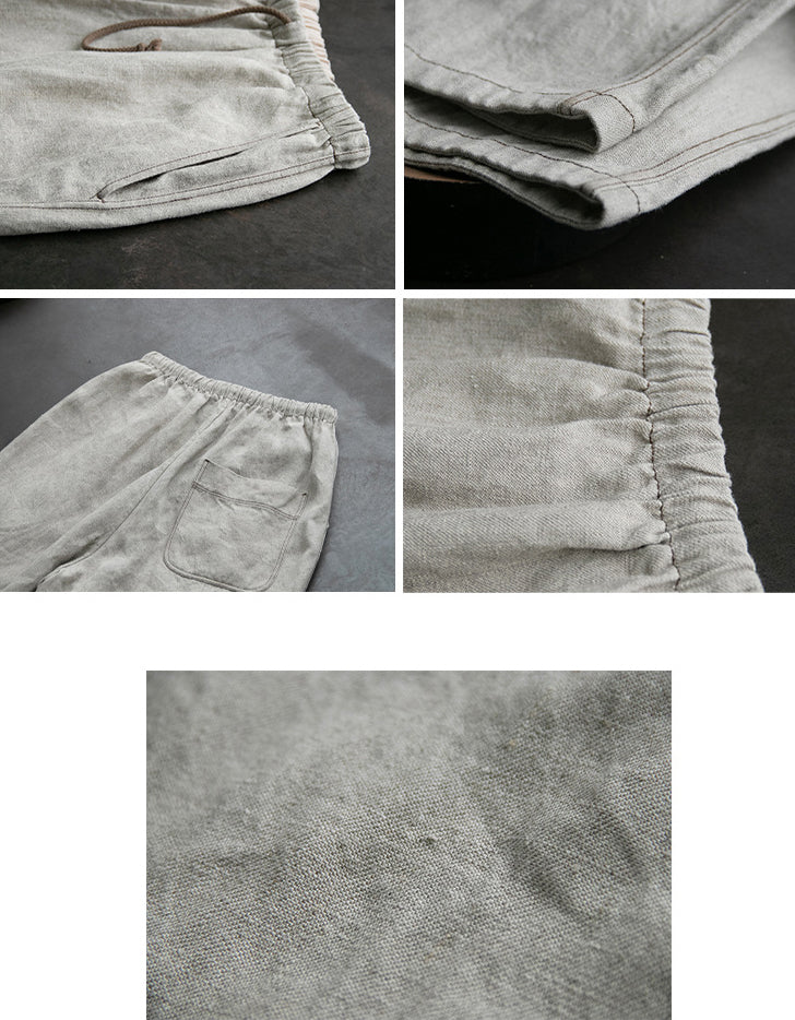 Breathable Comfort Fit Wide Leg Linen Pants
