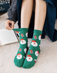 2 Pairs Women’s Christmas Cartoon Socks