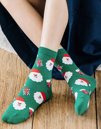 2 Pairs Women’s Christmas Cartoon Socks