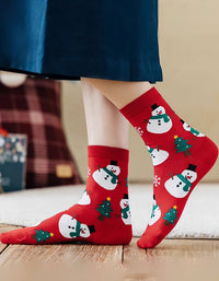 2 Pairs Women’s Christmas Cartoon Socks