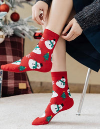 2 Pairs Women’s Christmas Cartoon Socks