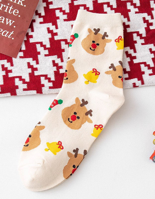 2 Pairs Women’s Christmas Cartoon Socks