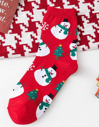 2 Pairs Women’s Christmas Cartoon Socks