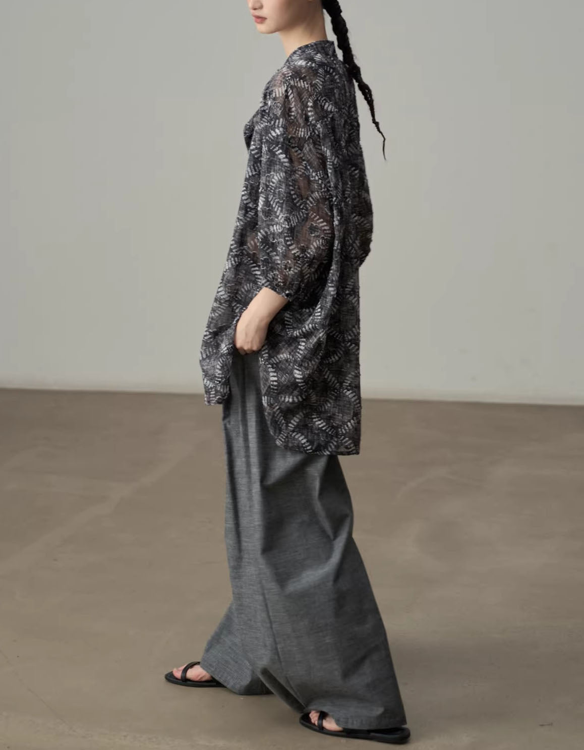 Oversized Casual Printed Shirt Soft Breathable Fabric