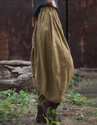 Women's loose bohemian lantern pants outdoor styling