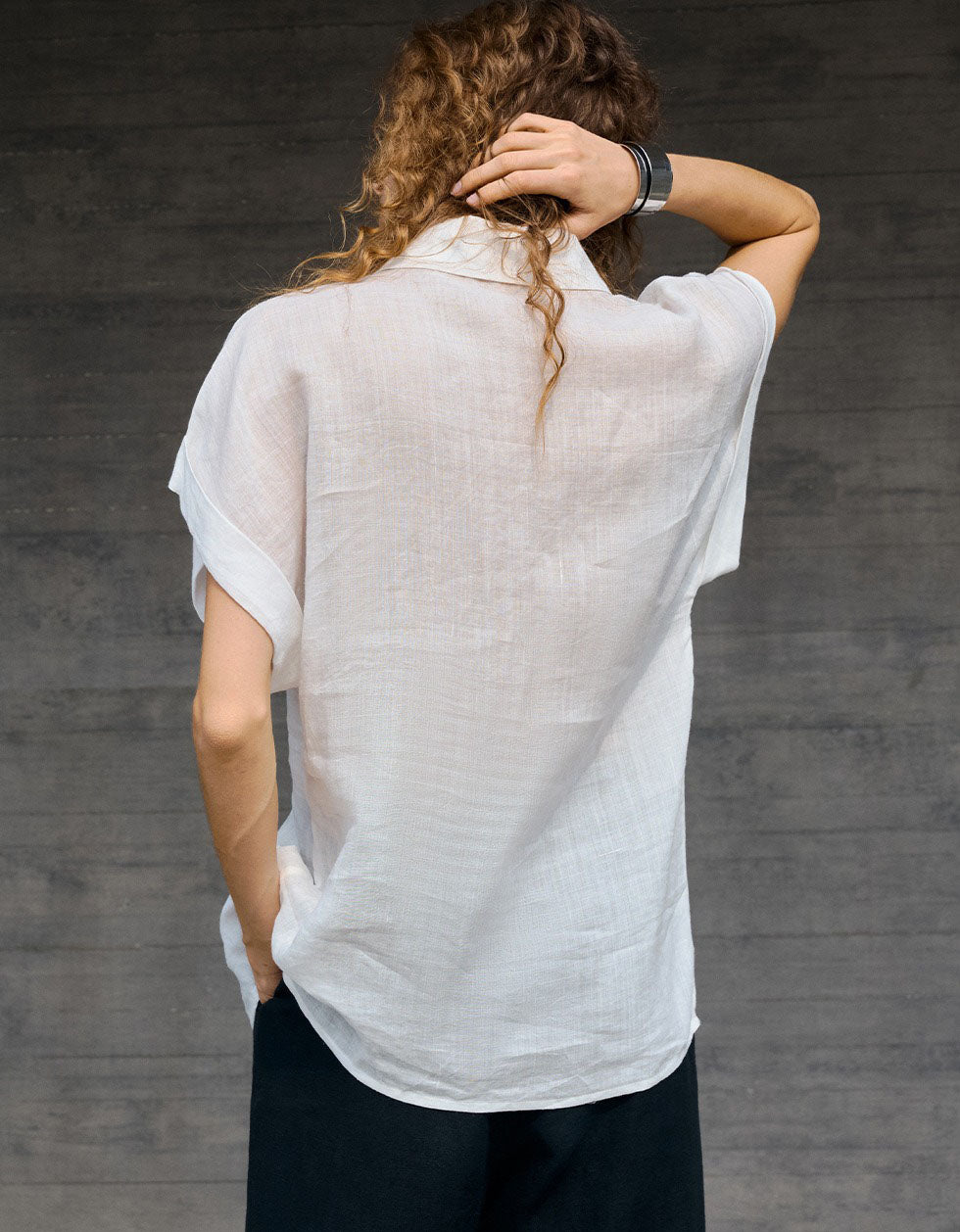 breathable linen summer shirt women fashion