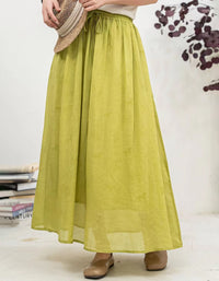 Lightweight boho maxi skirt for summer styling