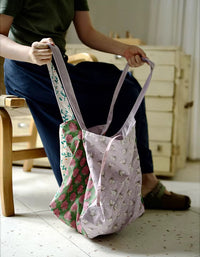 large capacity floral canvas tote bag casual everyday bag