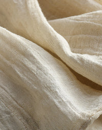 Casual Loose Fit Beige High Waist Linen Maxi Skirt