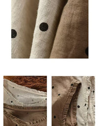 Casual Loose Fit Polka Dot Sleeveless Shirt